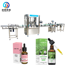 Automatic small bottles/glass droppers liquid filling machine CBD oil or nail polish filling capping machine 2ml to 100ml